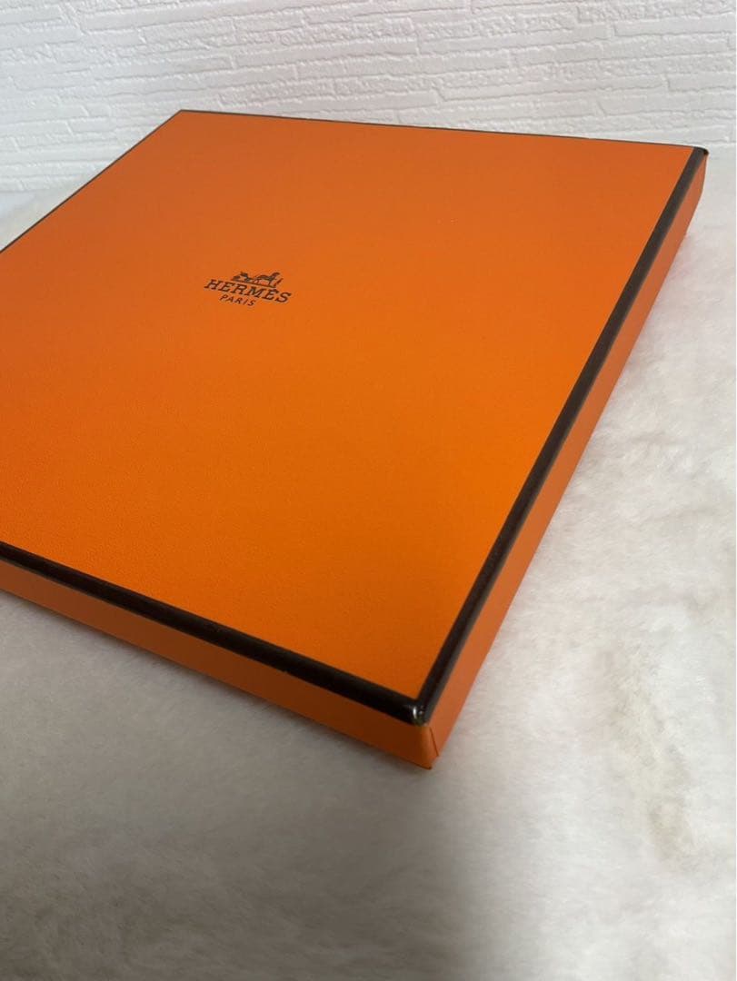 オレンジ パターンタオル 箱付き