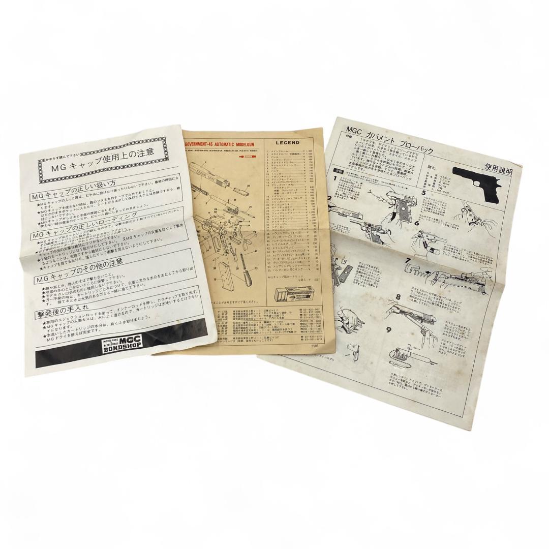 【MGC】GOVERNMENT-45 モデルガン SPG有【希少】