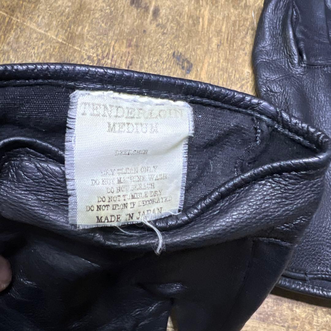 テンダーロイン　tenderloin レザー ブラック 手袋 Mサイズ