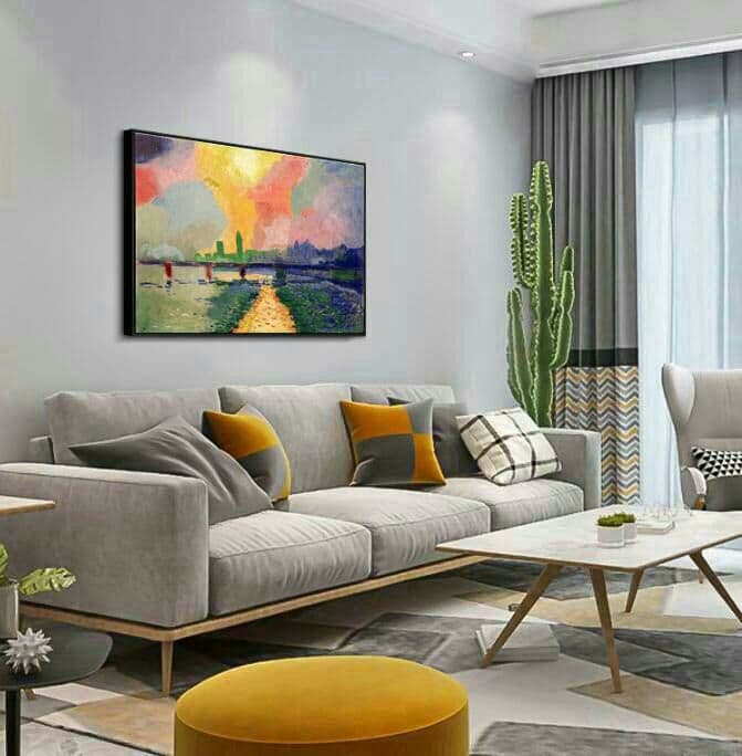 個人が手作りで絵を模造する レトロな油絵 創意絵画. 個人絵画.