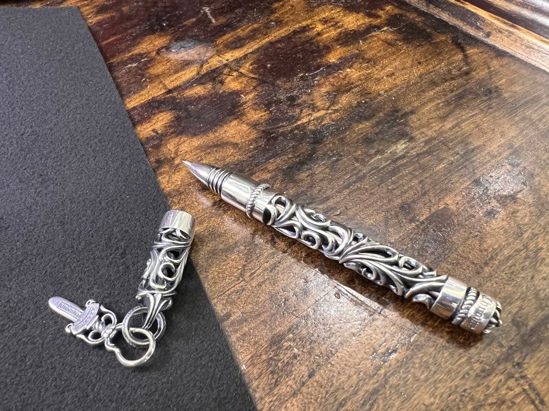 S925刻印有：重厚シルバーペンダントとしても使えるペン　SZB005