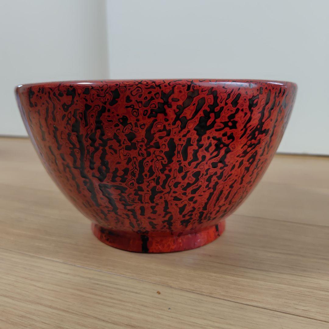 会津塗り 乾漆鉢 何重にも塗られた漆塗り