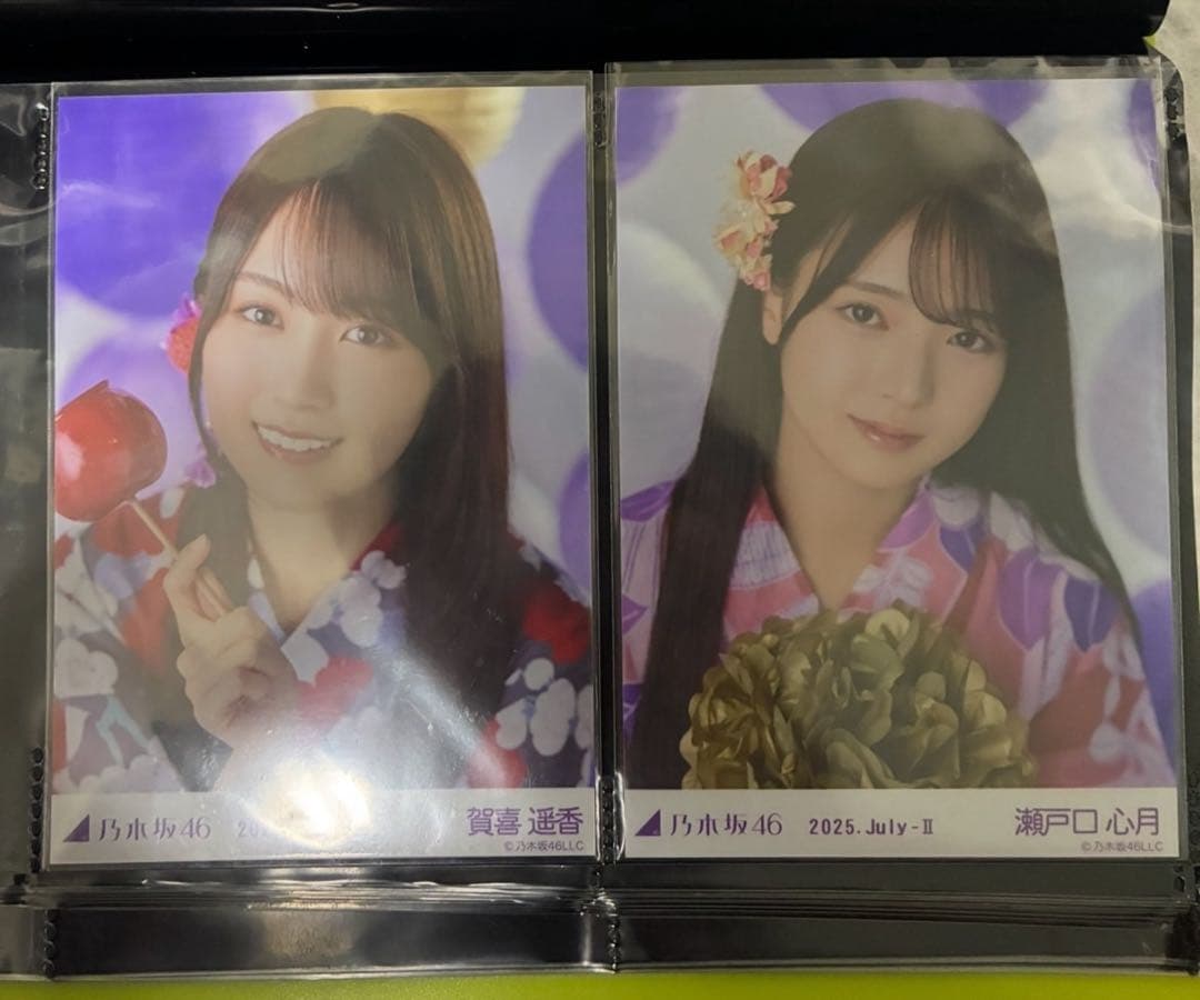 乃木坂46 浴衣 賀喜遥香 瀬戸口心月座りヨリ