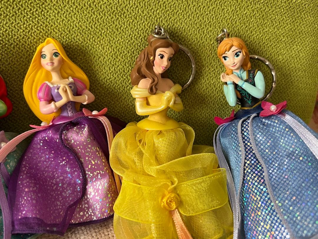 7人セットDisney プリンセスキーホルダー