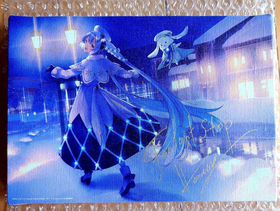 雪ミク2021CDプレゼント企画 Heavenz サイン入り キャンバスアート