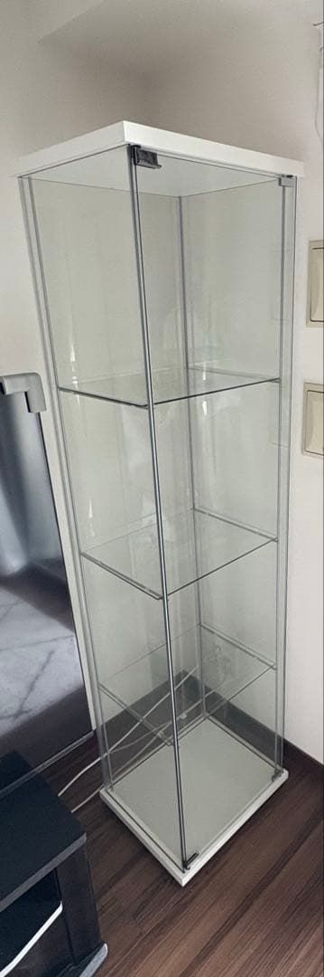 IKEA デトルフ ガラス扉キャビネット　【発送たのメル便】