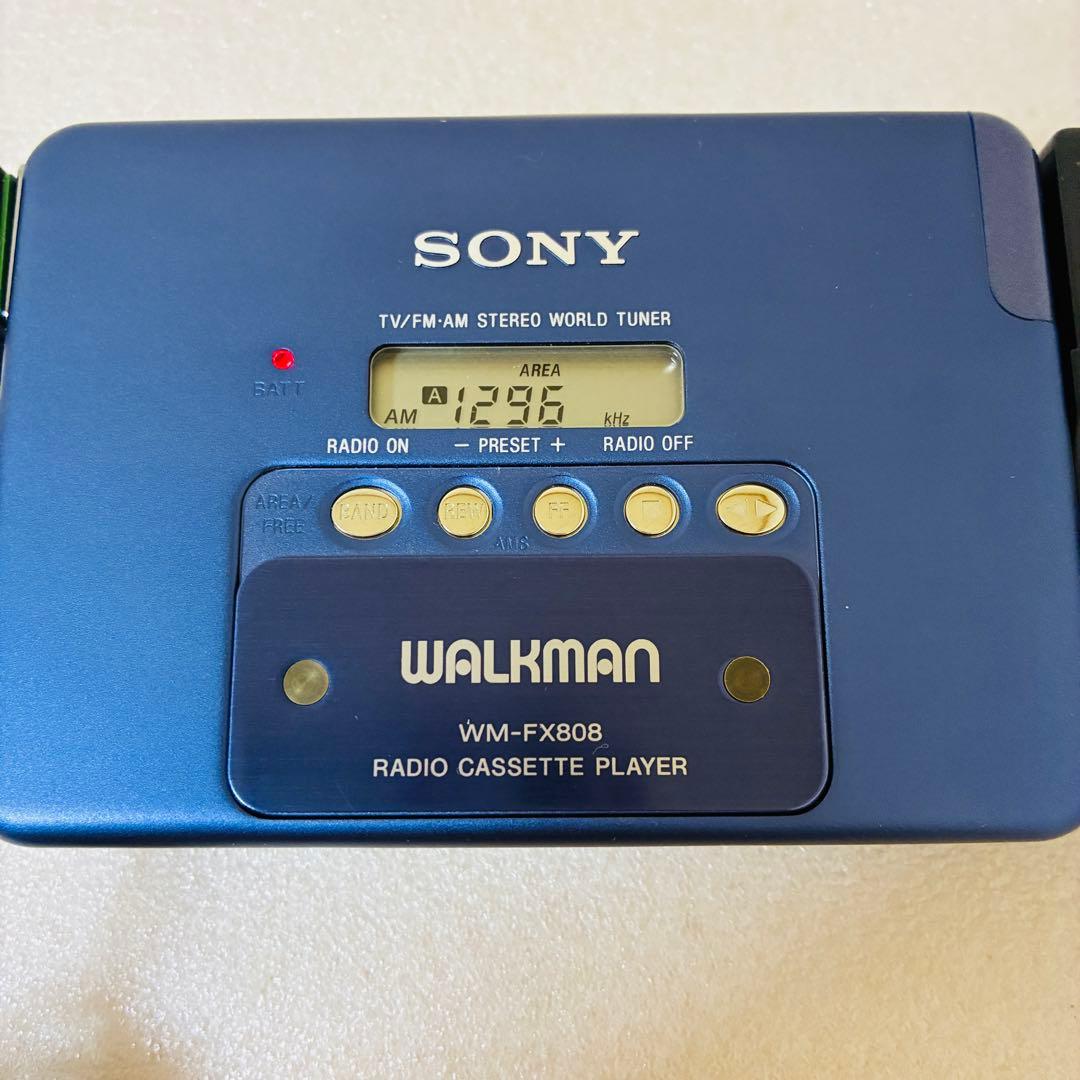 美品 SONY カセットWALKMAN WM-FX808 整備品