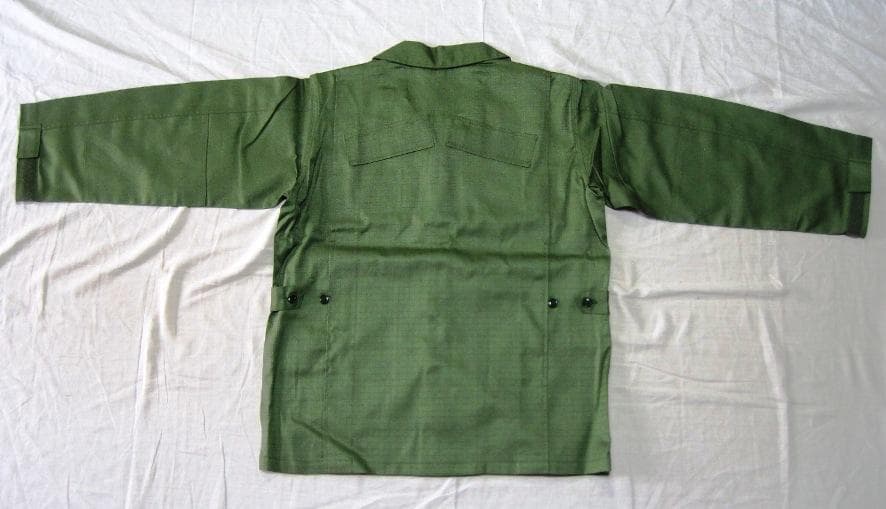想定：ＯＤ戦闘服３型（３Ａ、リップストップ服地）