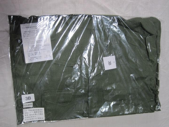 想定：ＯＤ戦闘服３型（３Ａ、リップストップ服地）