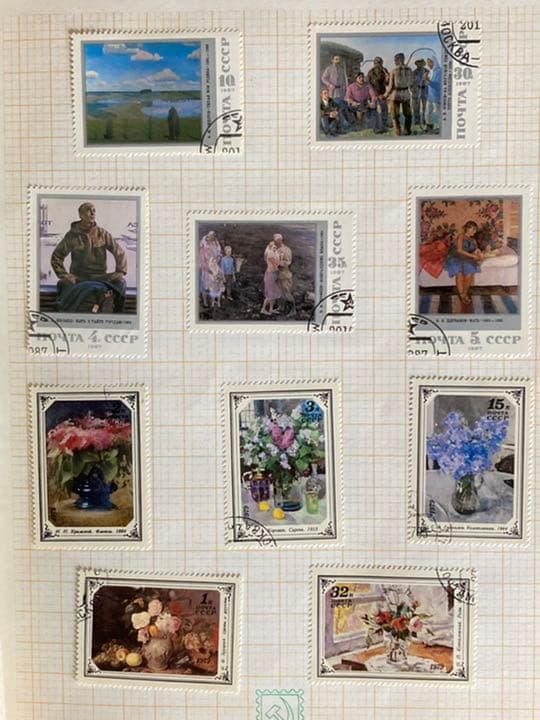 ロシア（旧ソビエト連邦）使用済み切手コレクション