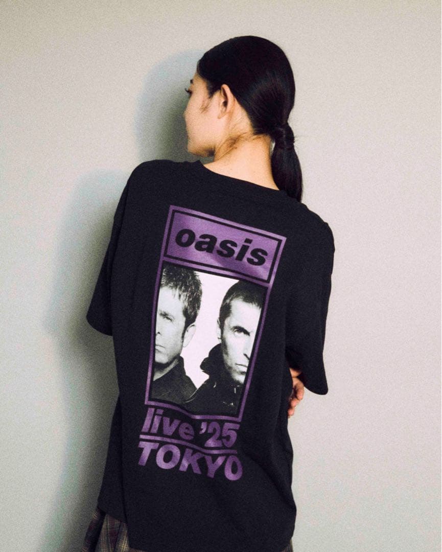 oasis 会場限定ライブTシャツ 江戸紫 Mサイズ1025日付