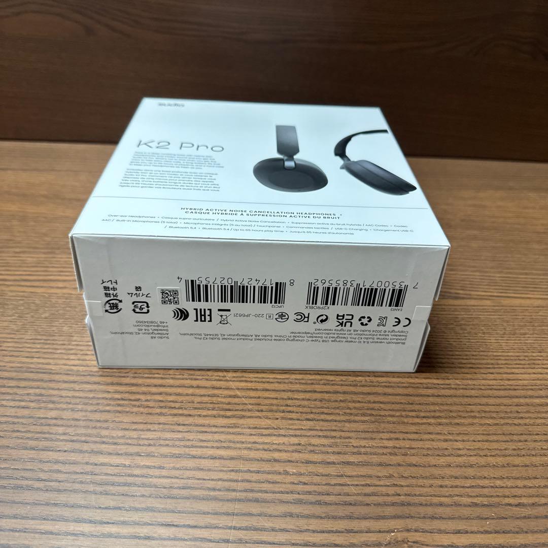 Sudio K2 Pro 次世代のハイブリッドアクテキャンセリングヘッドホン