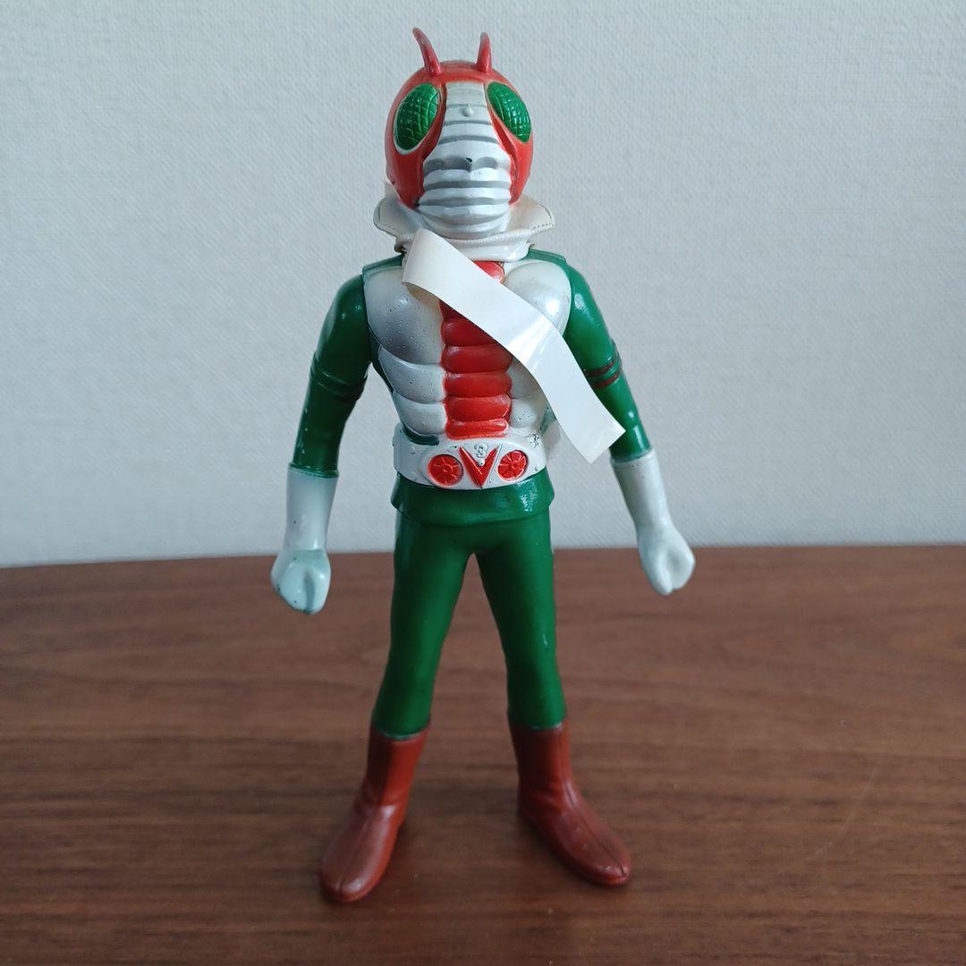 当時物　ポピー（バンダイ）製「仮面ライダー」希少ソフビフィギュア５体セット