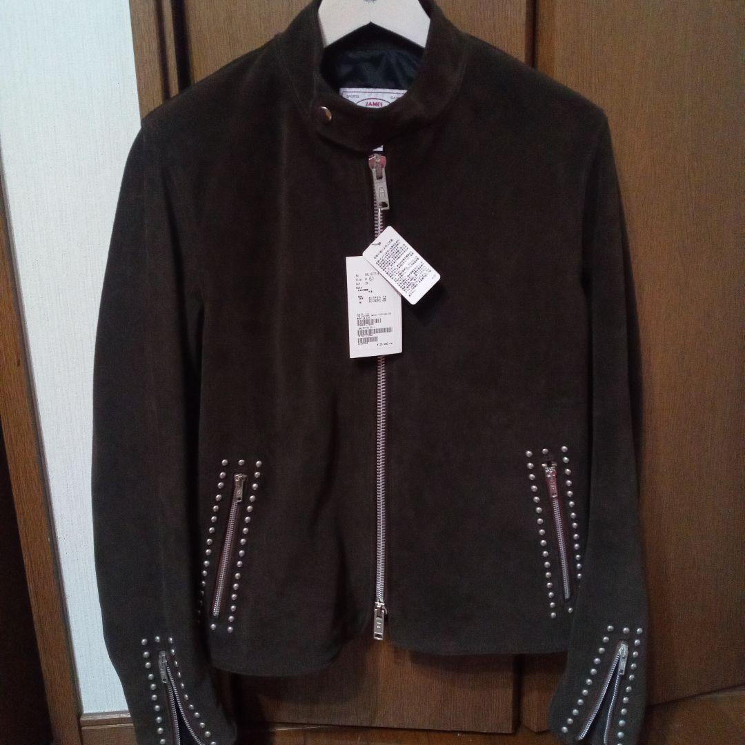 ヒ*シ様 夏の激安価格！ジェームスグロース別注牛革スウェードシングルライダース3