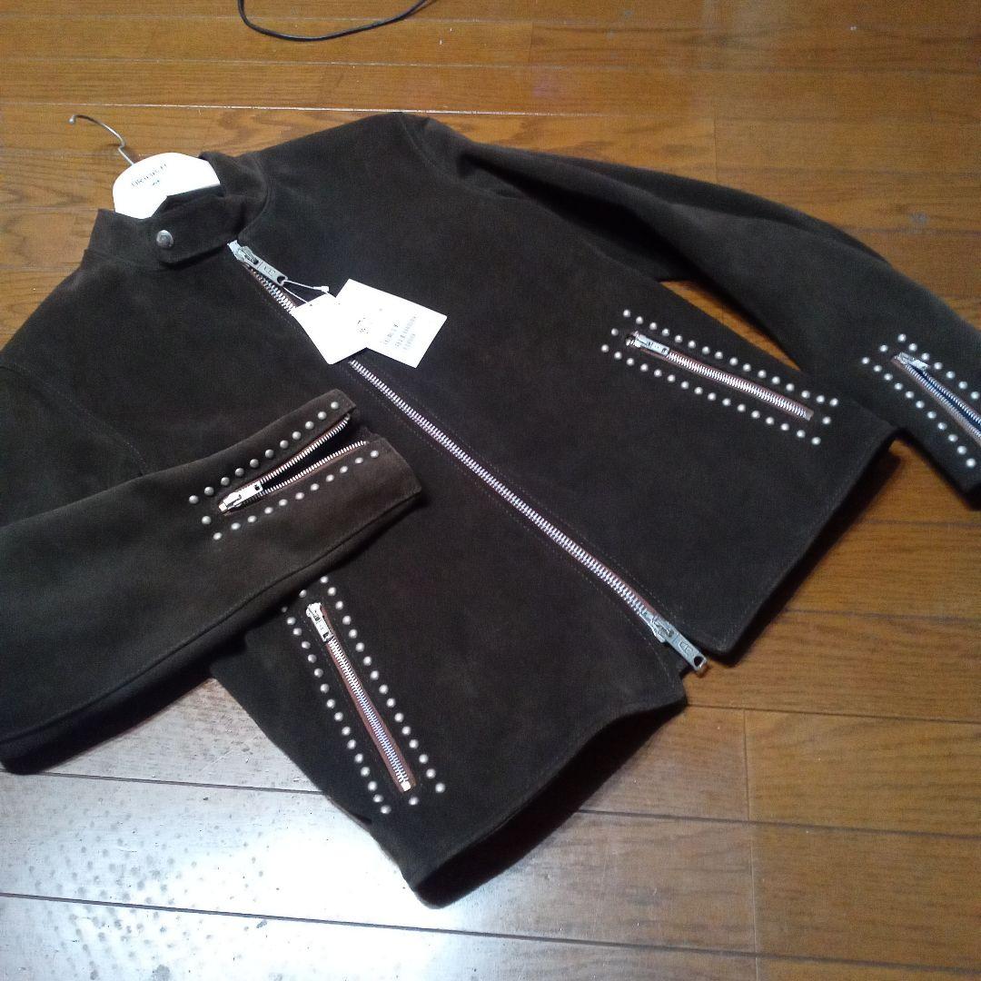 ヒ*シ様 夏の激安価格！ジェームスグロース別注牛革スウェードシングルライダース3