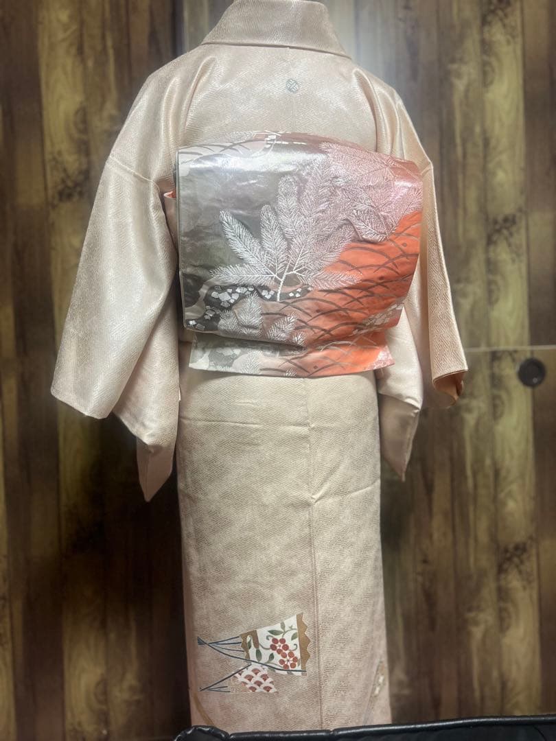 付下げ　4点フルセット　卒業式　入学式　七五三　結婚式　お宮参り　夕焼けベージュ