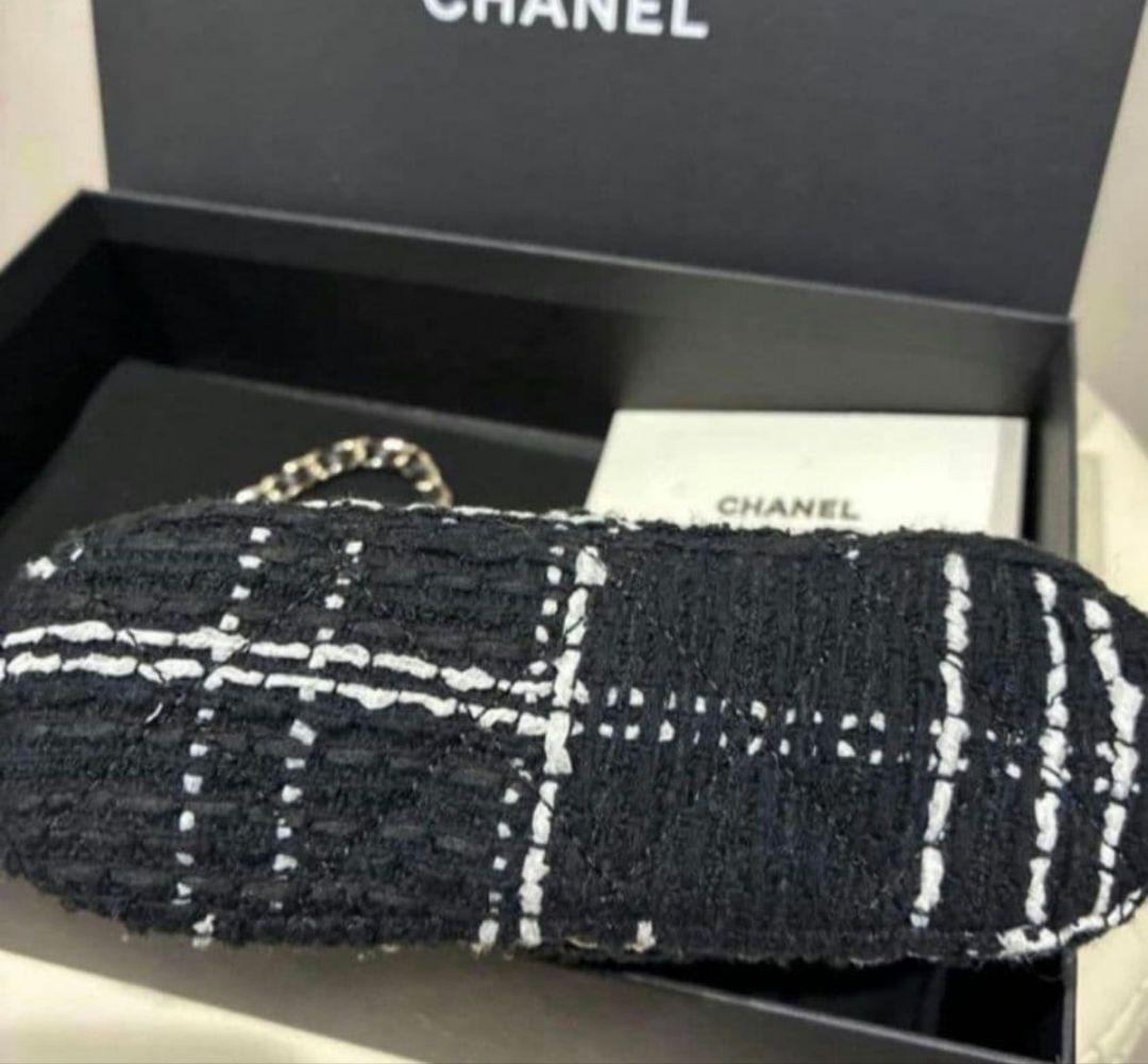 CHANEL ツイード チェック バッグノベルティ