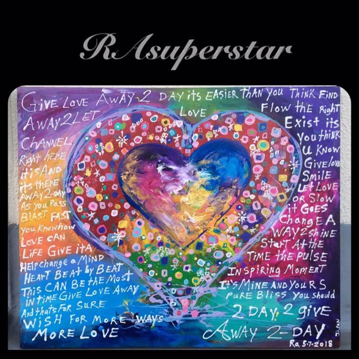 ★ORIGINALアート GIVE LOVE Away 2day
