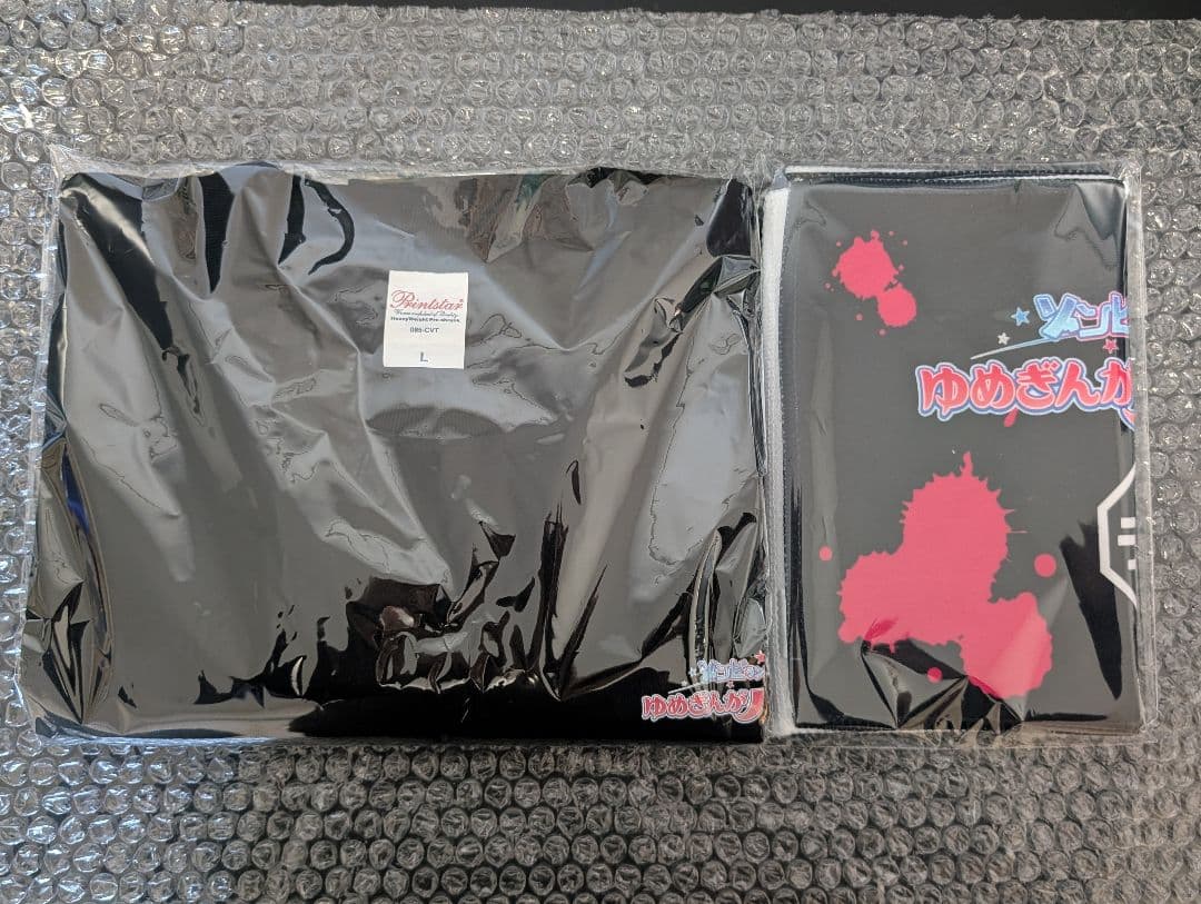 ゾンビランドサガ ラ王 オリジナルマフラータオル＆Tシャツ おまけ付き