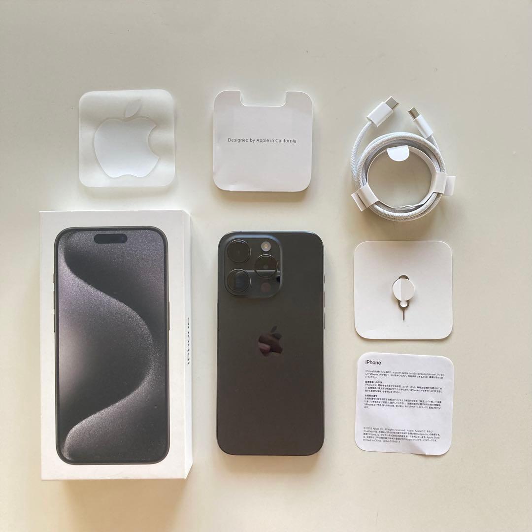 ジャンク iPhone 15 Pro 256GBブラックチタニウム