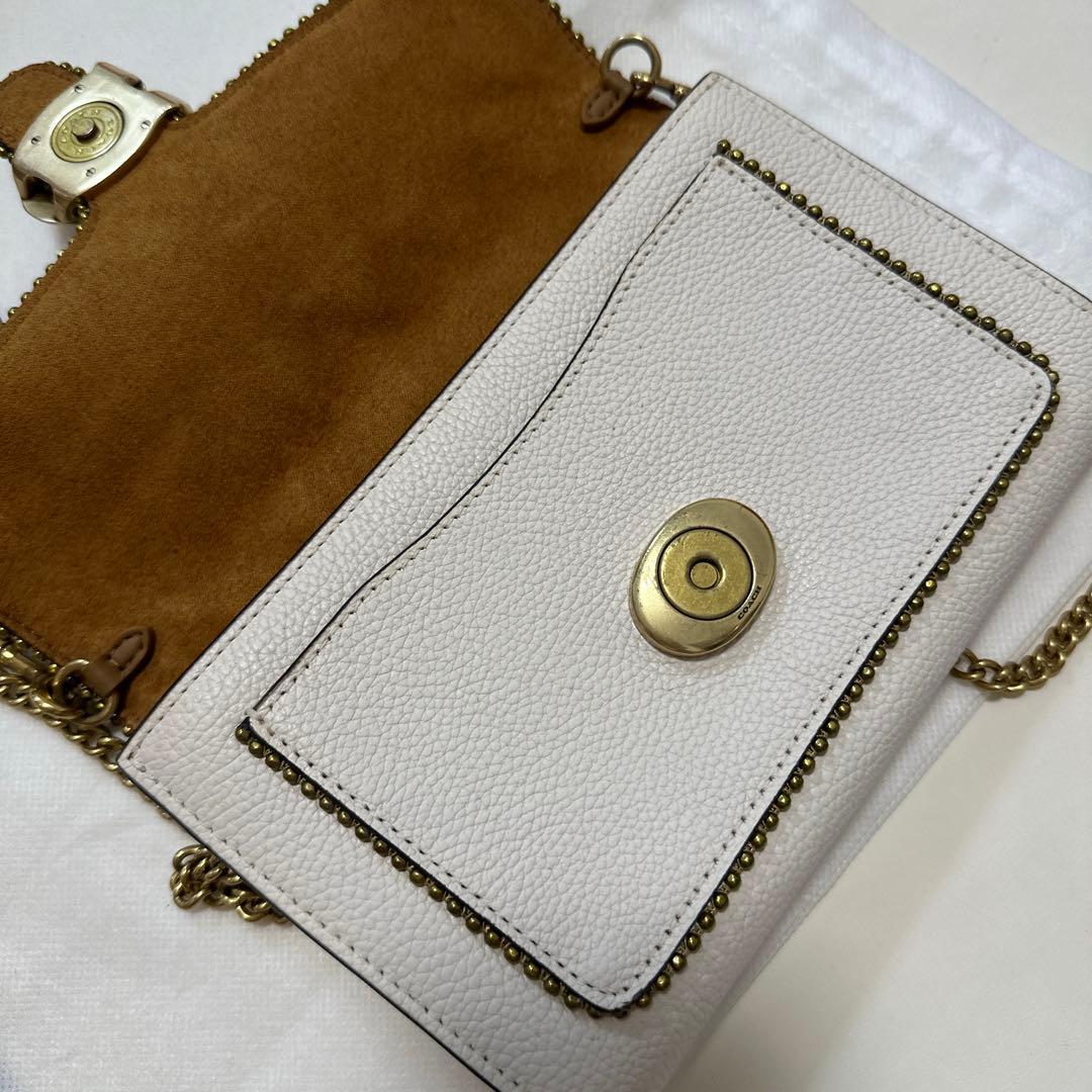 COACH コーチ ウィズ ビーズ タビー チェーンウォレット バッグ