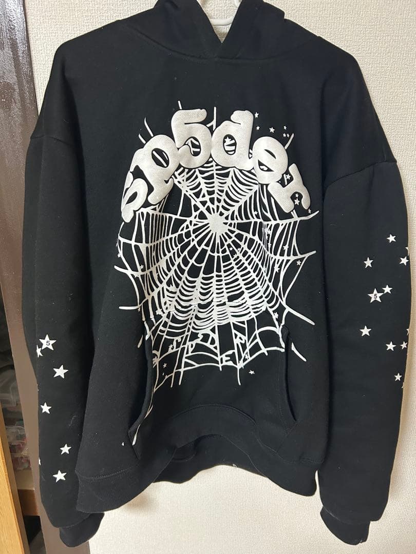 トップス Spider Web Design Hoodie