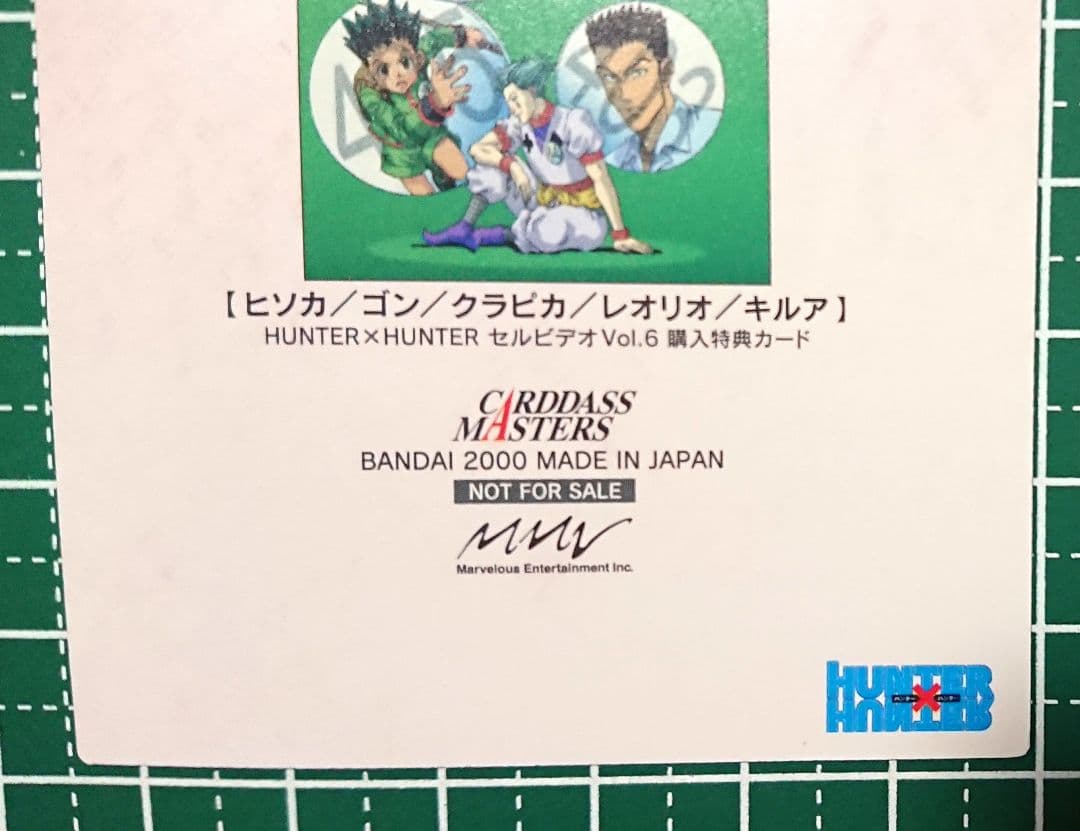 HUNTER×HUNTER　セルビデオVol.6　購入特典カード