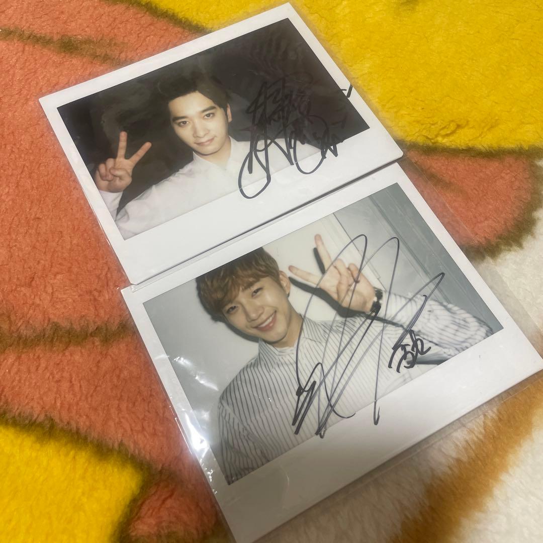 2PM サイン入りポラロイド写真2枚セット