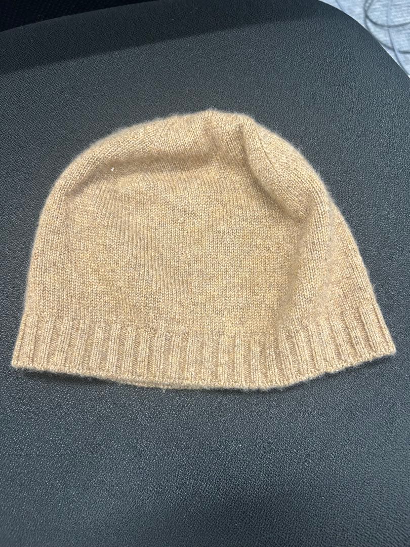 HERMESエルメス ウール ベージュ レディースニット帽ビーニー