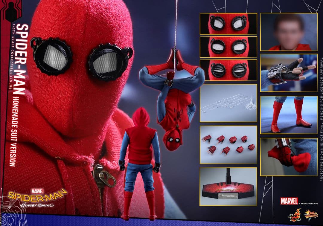 ホットトイズ スパイダーマン ホームカミング ホームメイドスーツ