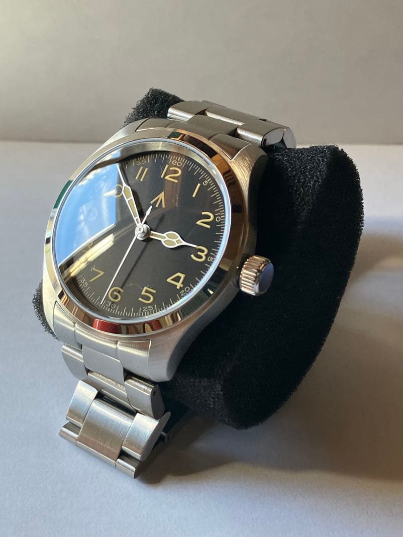 ミリタリーウォッチ 38㎜ 純正SSベルト新品　militado ml08