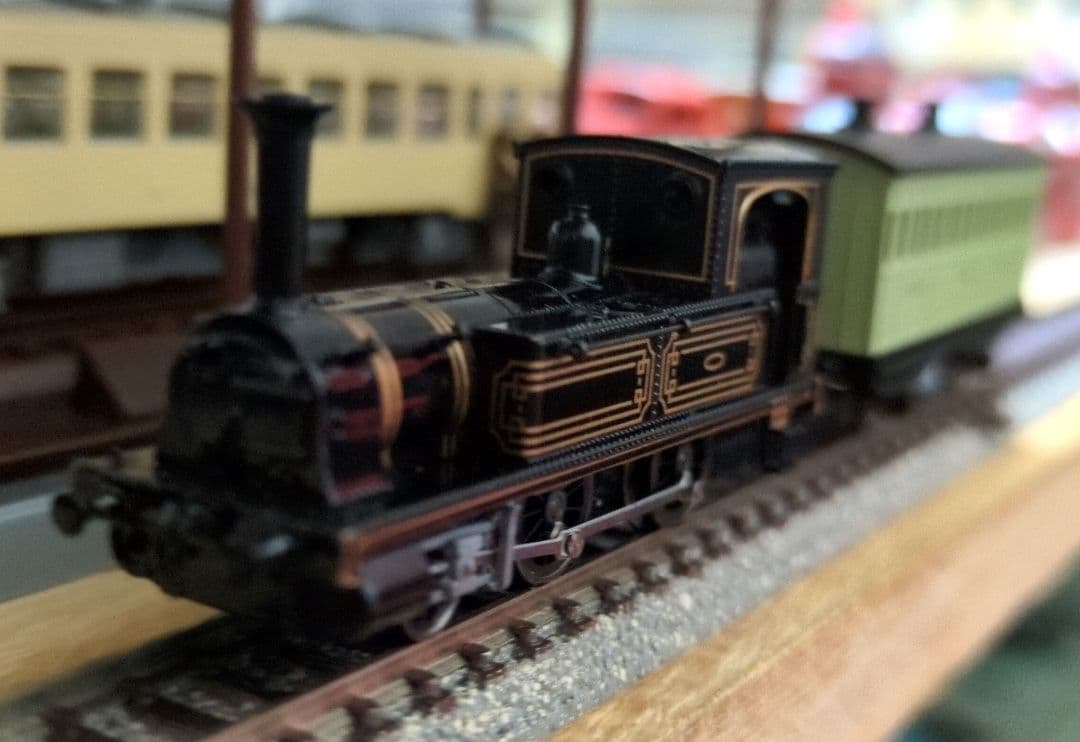 鉄道模型 1号機関車 客車1両付き