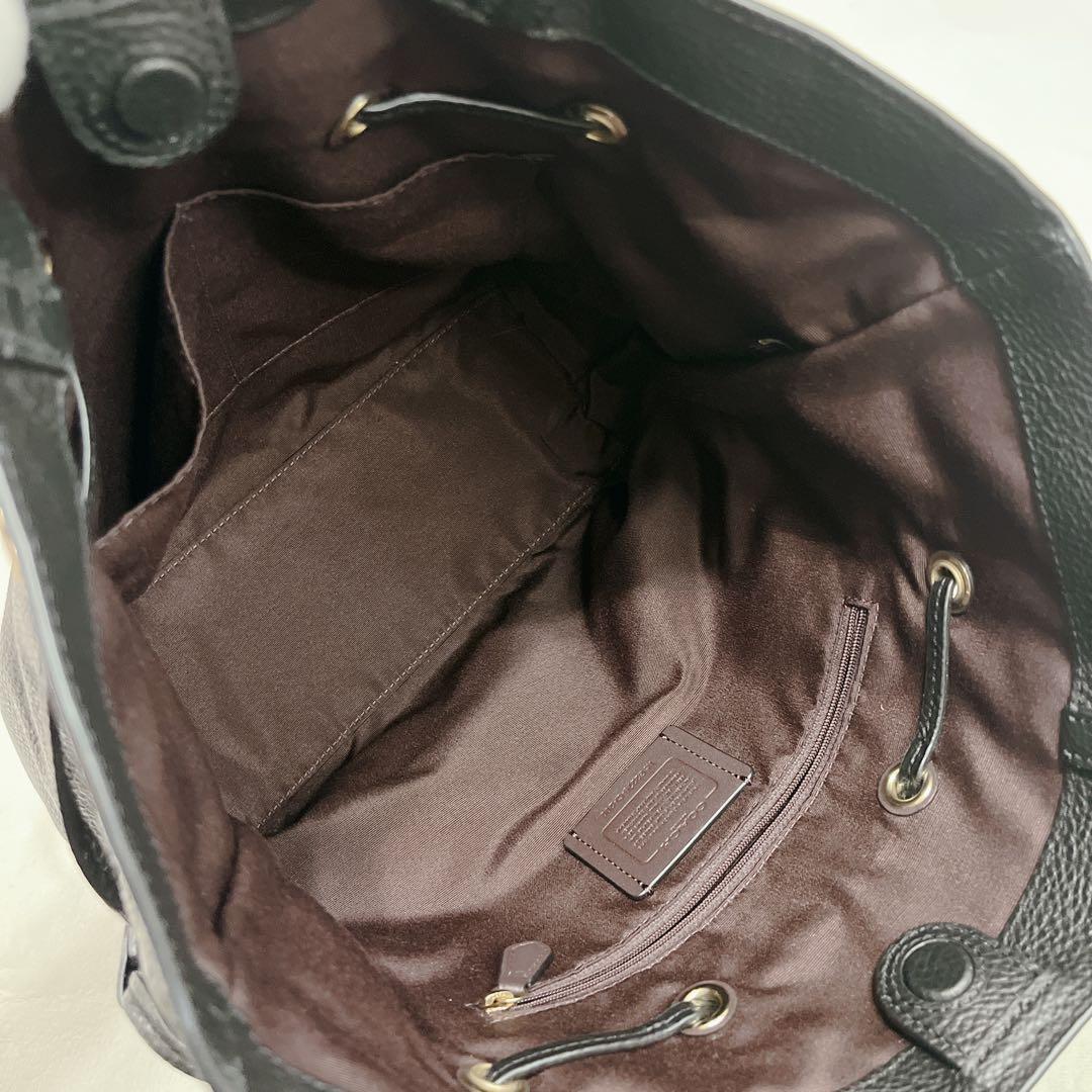 【美品】コーチ　アンディ　トートバッグ　ホースアンドキャリッジ　デカロゴ　レザー