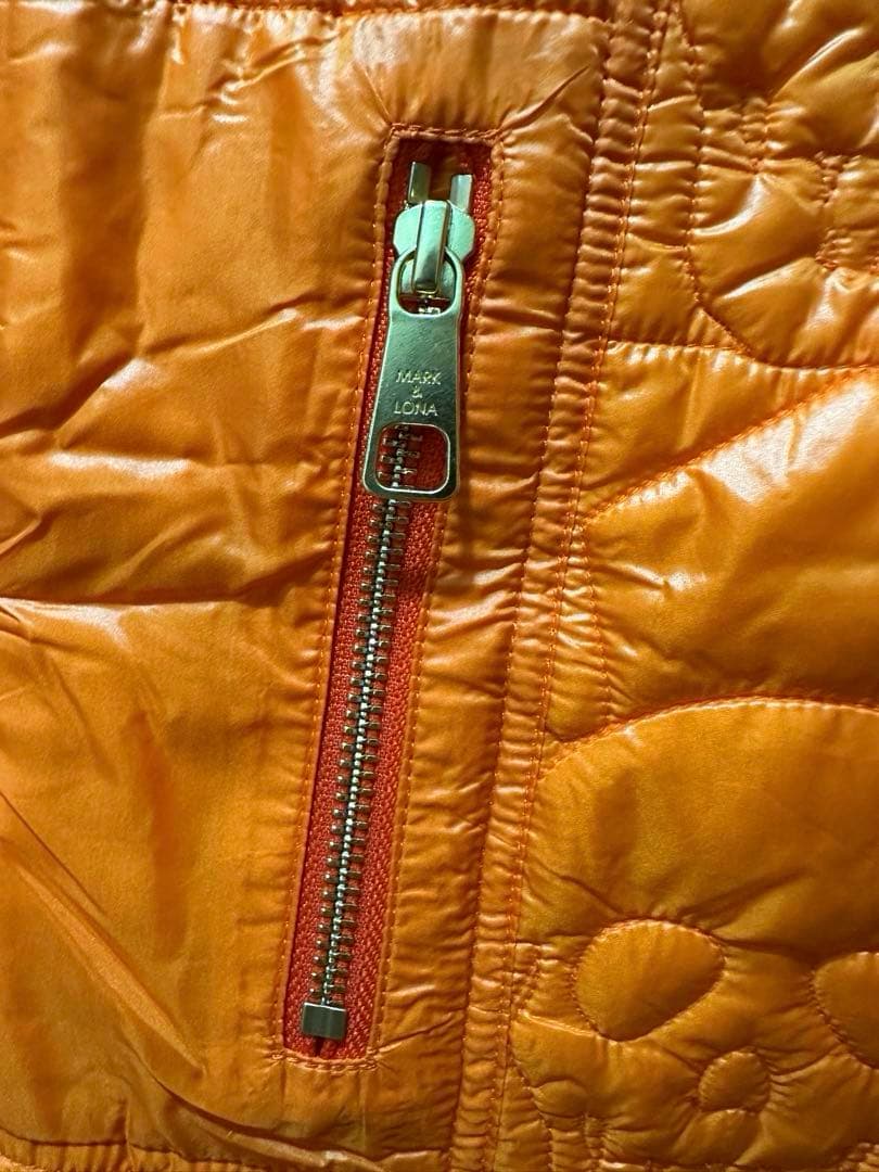 【MARK＆LONA】スカル模様キルティングスカート　S ゴルフウェア　美品