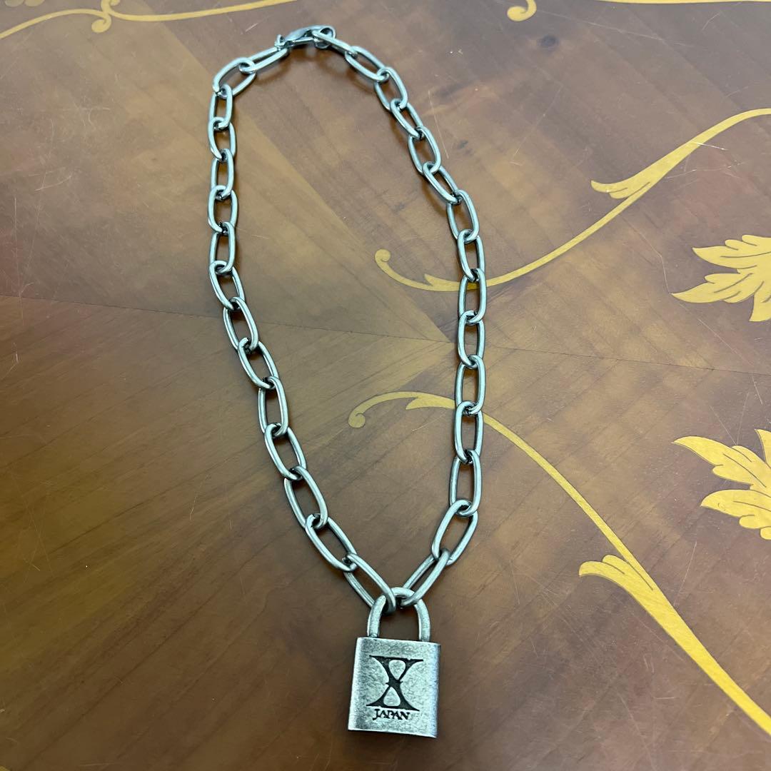 希少 X JAPAN 南京錠 ネックレス
