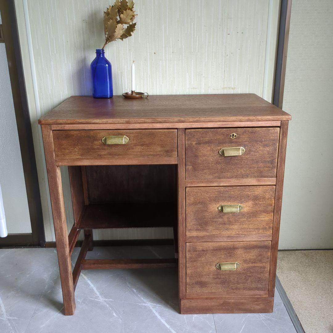 昭和5年　小振りなアンティーク机　デスク