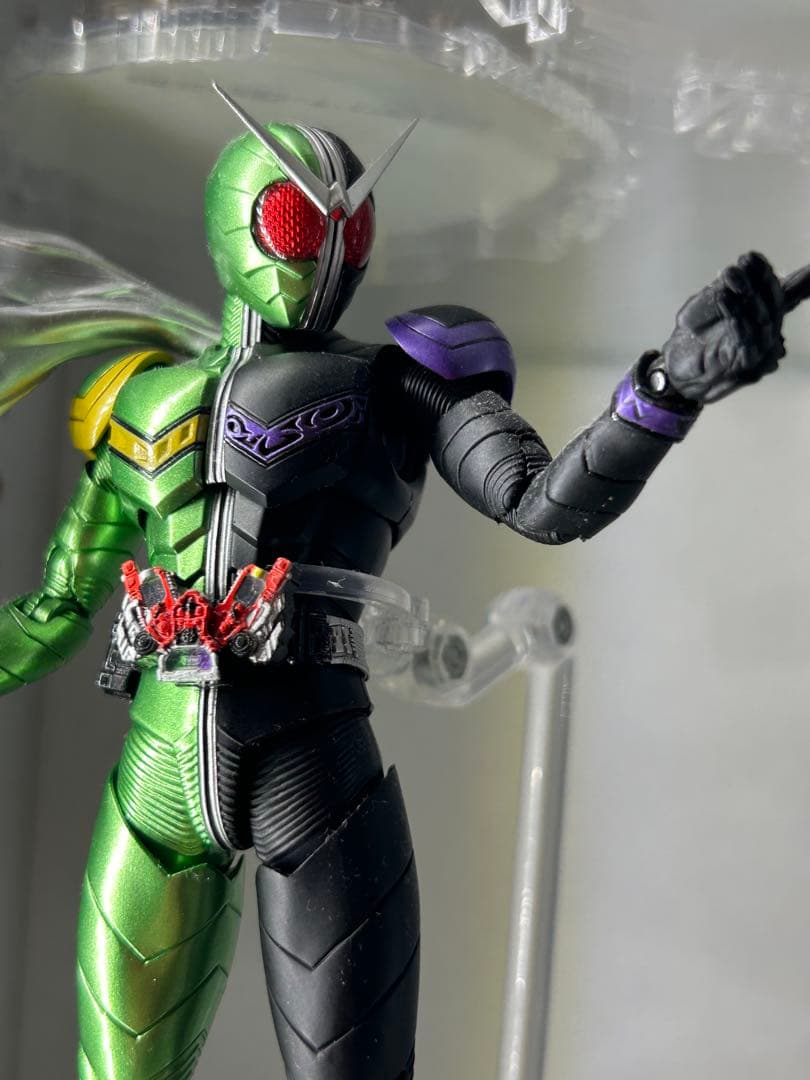 ★リペイント済★ 真骨彫製法★ 仮面ライダーW サイクロンジョーカー★