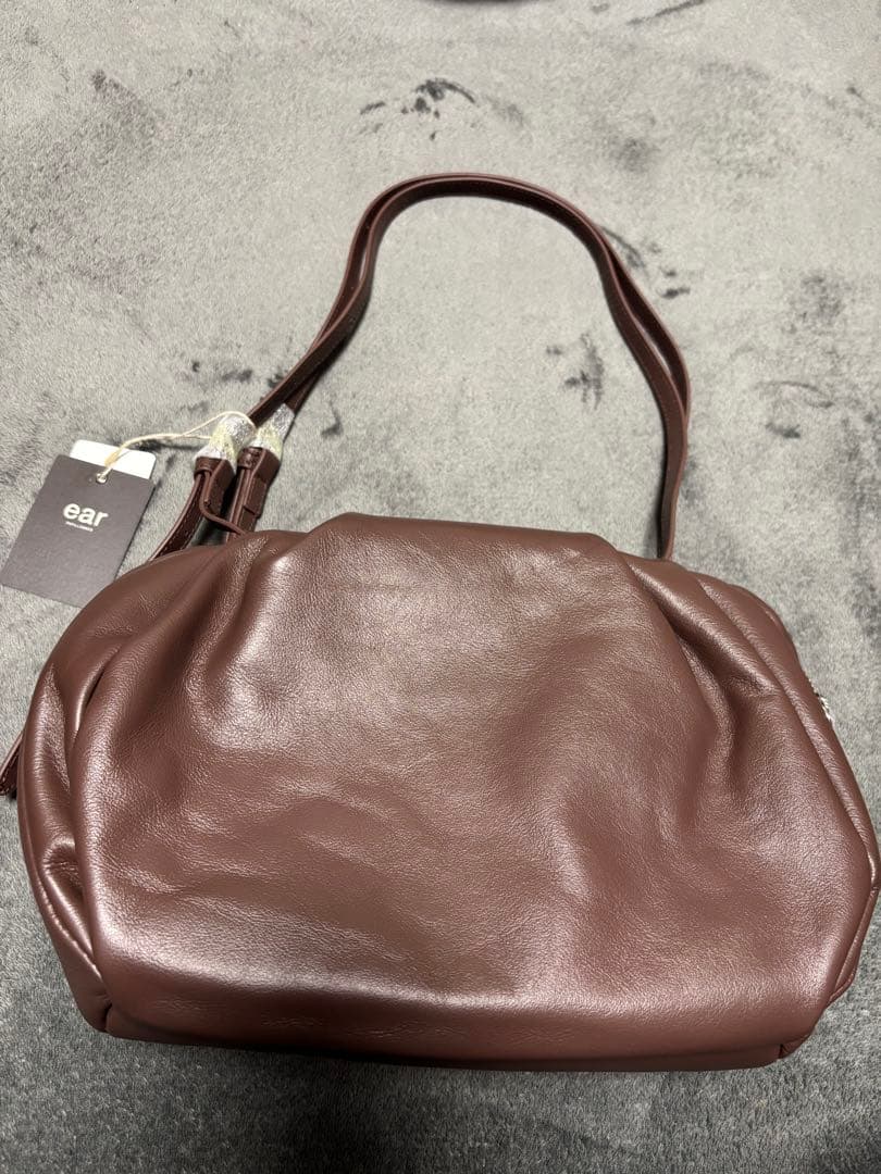 ear PAPILLONNER コロンボストンバッグ ブラウン 本革/430ｇ