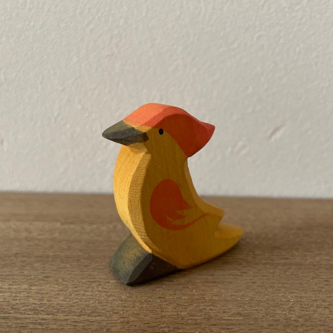 オストハイマー 極楽鳥 鳥 木製玩具ostheimerドイツ製 廃盤