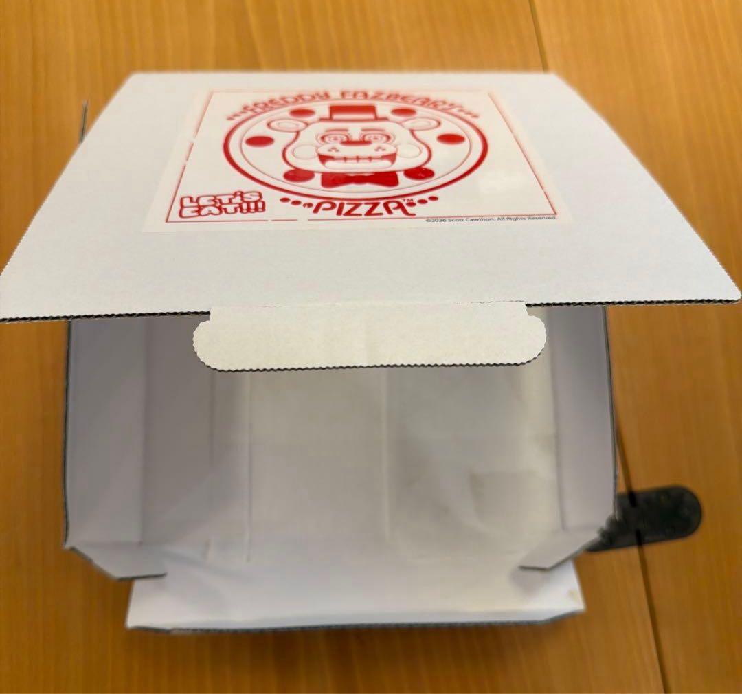 FNAF　コラボカフェ　ピザ　空箱　＋　限定コップ　＆　ストロー
