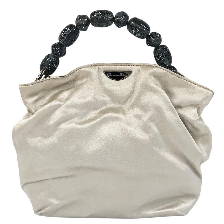☆Dior クリスチャンディオール リスパール サテン ハンドバッグ