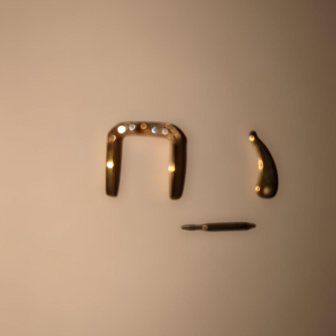 時計バンド用１８K美錠