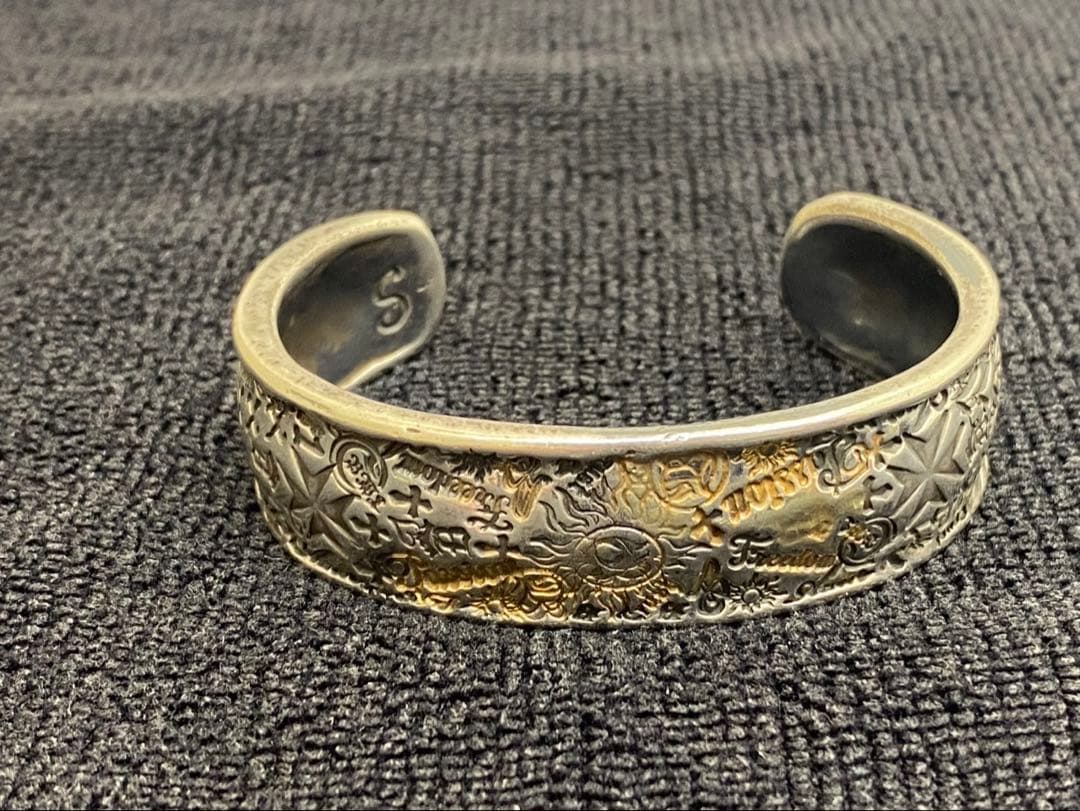 黒猫くろ太　ビルウォールレザー　BWL ワイドグラフィティバングル