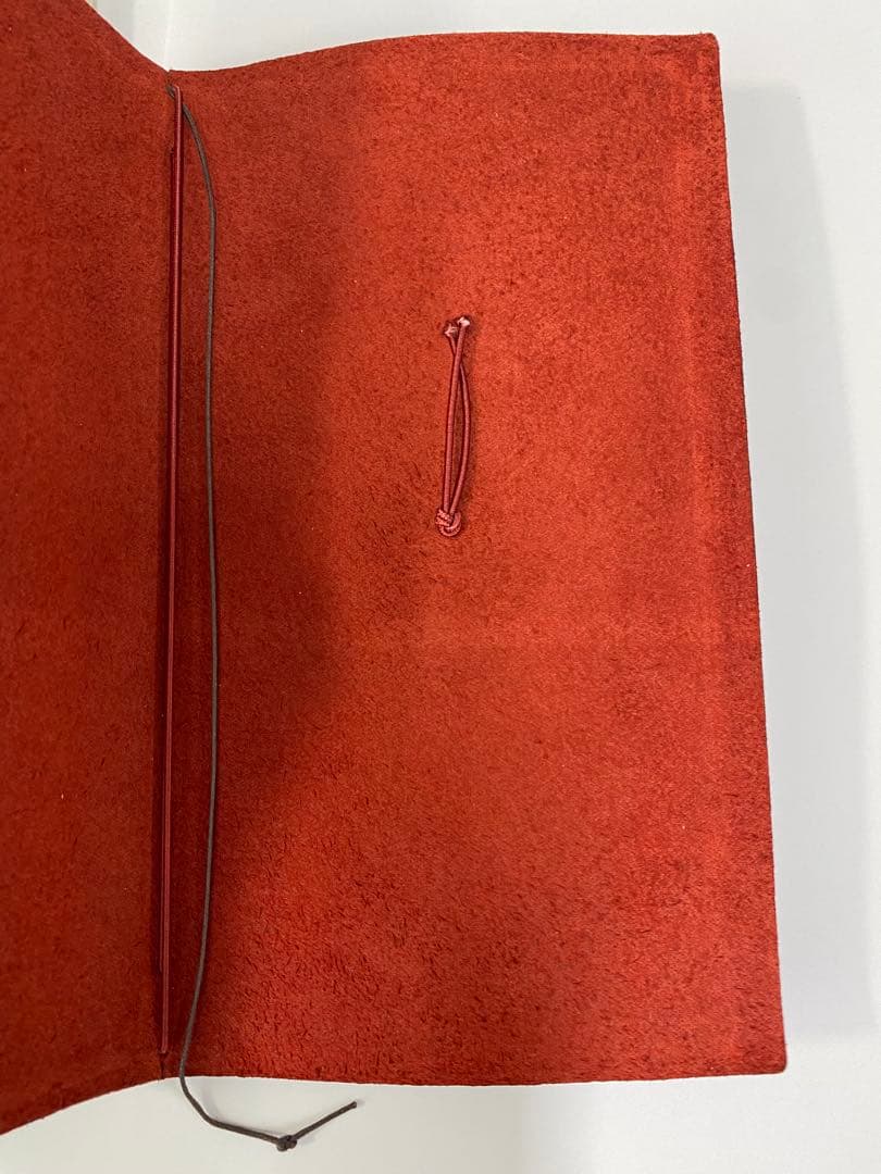 トラベラーズノート　レッド　LOVE&TRIP カバーとコットン袋のみ