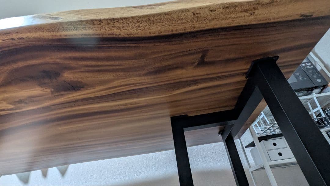 167×91〜99×5 無垢 一枚板 モンキーポット テーブル ①天板のみ