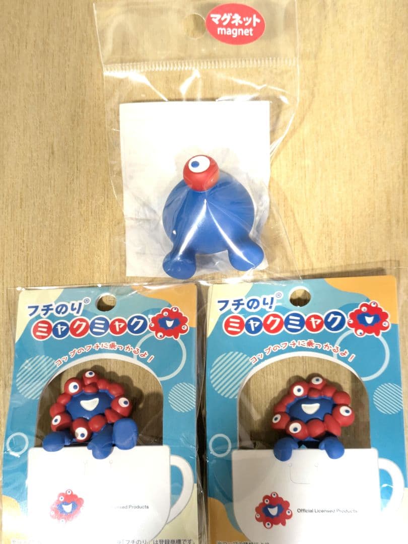 フチのり2種とおしりマグネット３点セット ミャクミャク