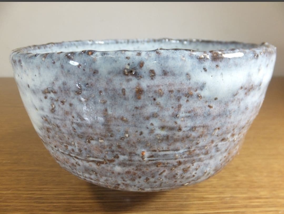 真作保証 吉賀大眉 自作 萩茶碗 日展 文化功労者 コレクター放出品 山口県