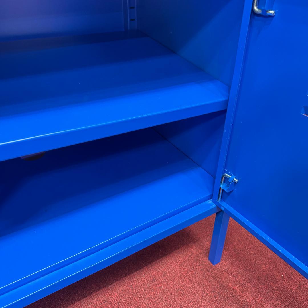 東京23区送料無料　美品イケア　キャビネット　ブルー色　洗浄/除菌済み