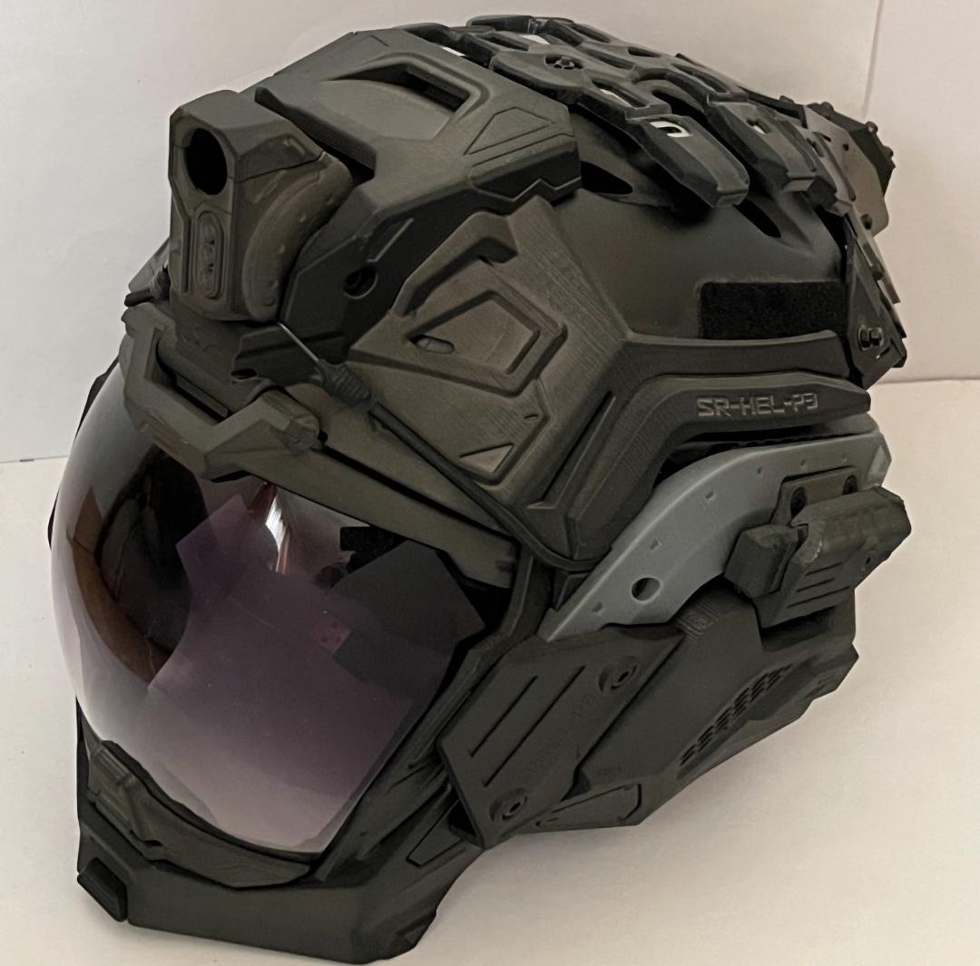 SRU SRU-HEL-P3 タクティカルヘルメット 装飾パーツ付 FAN付