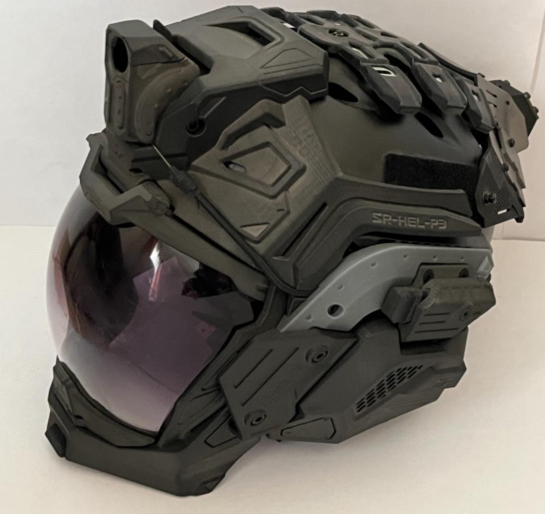 SRU SRU-HEL-P3 タクティカルヘルメット 装飾パーツ付 FAN付